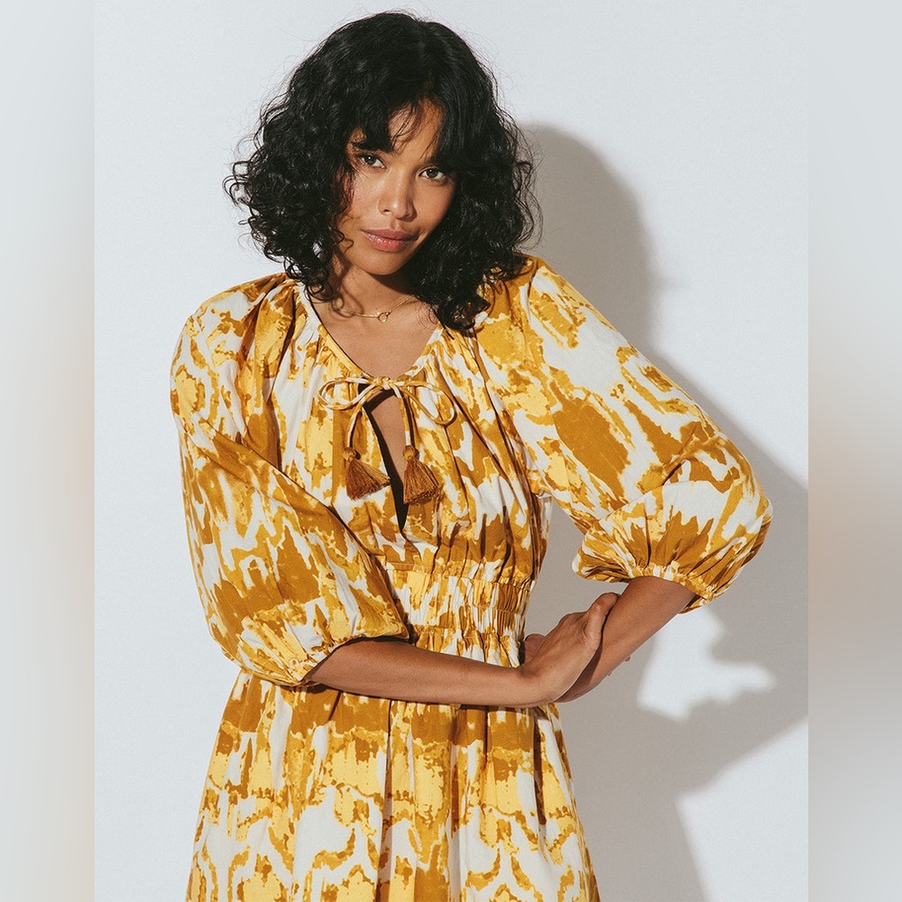 NWT Cleobella Aubrey Mini Dress / Watercolor Ikat / Size XS - Picture 5 of 10